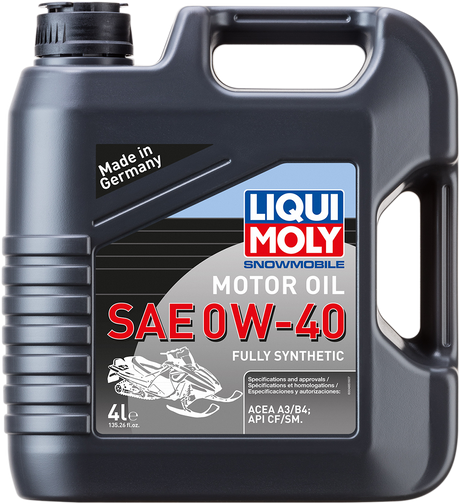 LIQUI MOLY Snowmobile Synthetic Oil - 0W-40 - 4 Liter 20150