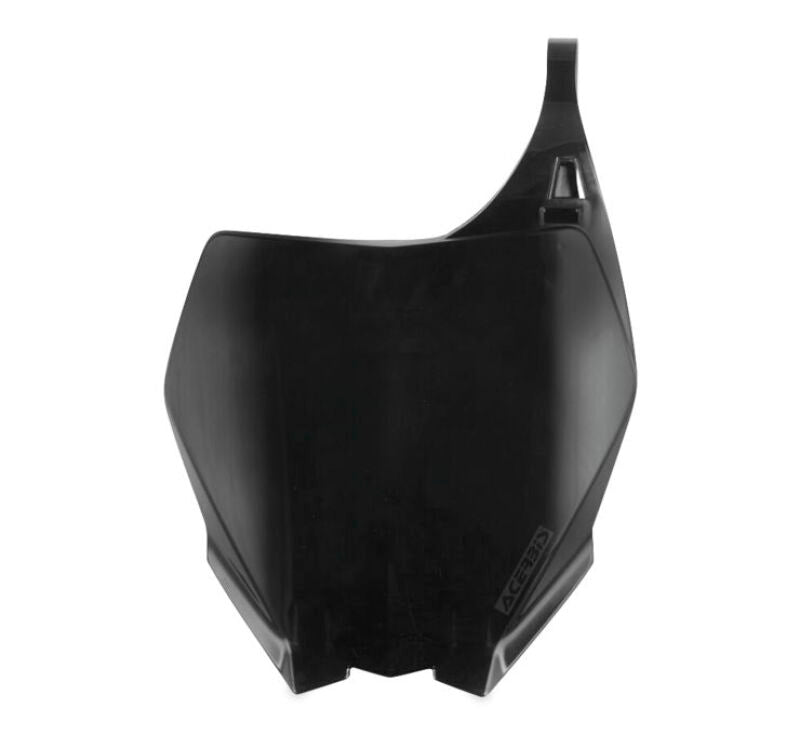 Acerbis Yamaha YZ/YZ250F/450F Front Number Plate - Black (Part Number 2042390001) for 2006-2012 Yamaha YZ and 2006-2009 YZ250F/450F Models