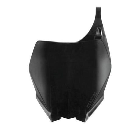 Acerbis Yamaha YZ/YZ250F/450F Front Number Plate - Black (Part Number 2042390001) for 2006-2012 Yamaha YZ and 2006-2009 YZ250F/450F Models
