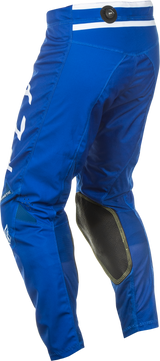 Fly Racing Kinetic Center Pants Navy/White Size 32 – Motorcycle Riding Gear with Ventilated Design and Adjustable Fit