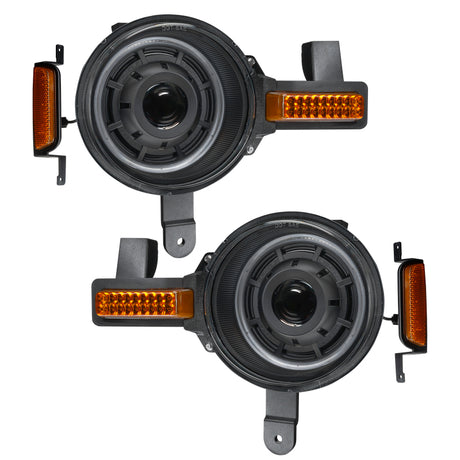 Oracle 2021+ Ford Bronco Oculus Bi-LED Projector Headlights - Amber/White Switchback