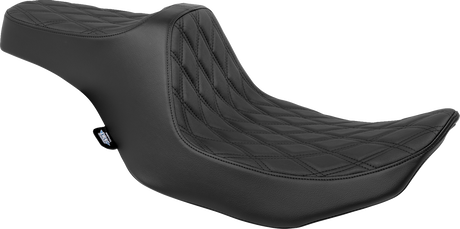 Drag Specialties Seats Predator III Double Diamond Seat for FLT/FLH 2023-2024 by DRAG SPECIALTIES SEATS Part 4686B - Black