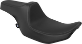 Drag Specialties Seats Predator III Seat - Smooth Black Solar Leather for Harley FLT/FLH 2023-2024 (Part# 4686E)