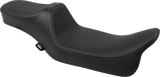 Drag Specialties Seats Predator III Extended Reach Seat for Harley FLH/FLT 2008-2024 with Black Solar Leather