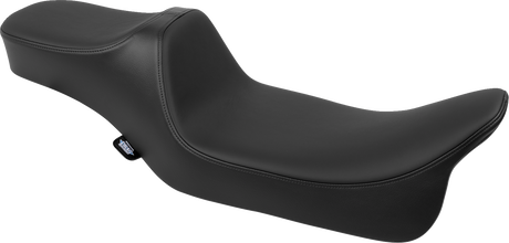 Drag Specialties Seats Predator III Extended Reach Seat for Harley FLH/FLT 2008-2024 with Black Solar Leather