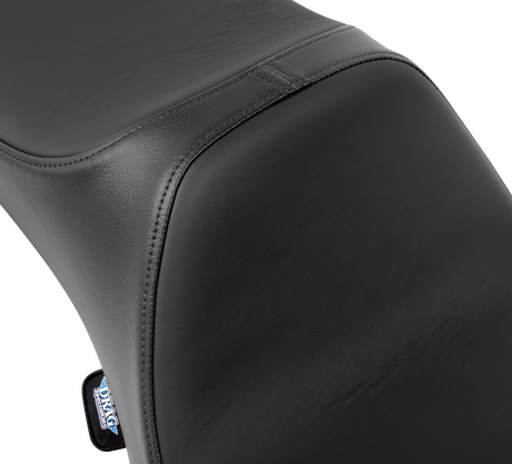 Drag Specialties Seats Predator III Extended Reach Seat for Harley FLH/FLT 2008-2024 with Black Solar Leather