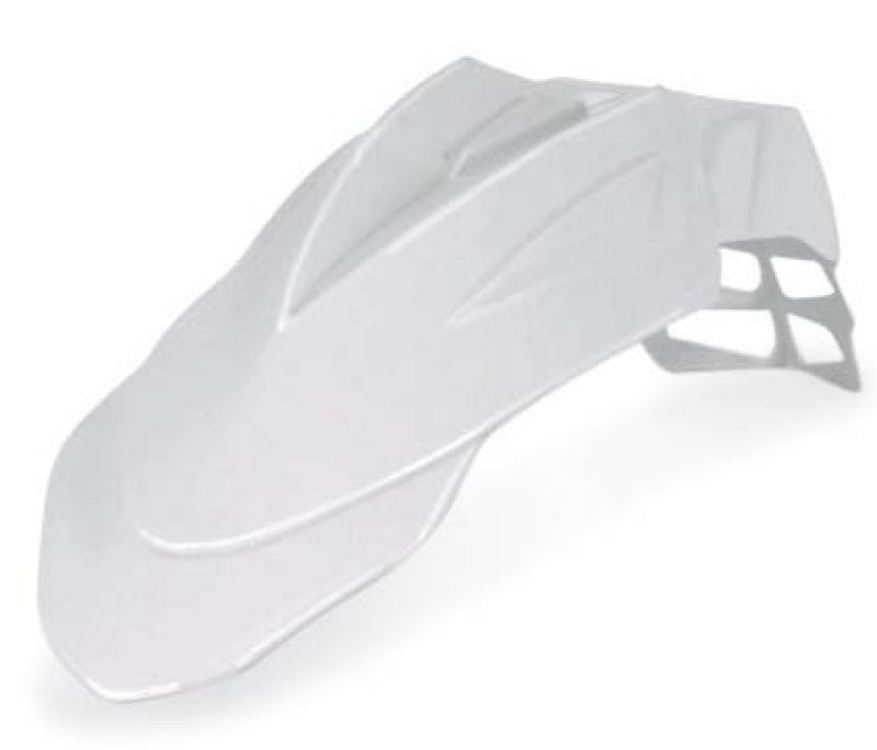 Acerbis KTM Supermotard Front Fender - White for Supermoto, Cruiser, and Mini Bikes