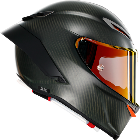 AGV Pista GP RR Electrum Helmet - Limited Edition, 2XL Fit, FIM Homologated, Carbon Fiber Shell, Titanium Double D Retention System, Vehicle Fitment: MotoGP, Superbike, Racing Motorcycles