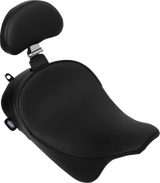 Drag Specialties Seats Solo Front Seat with Backrest Option for Harley-Davidson FL 2008-2023, 4699A