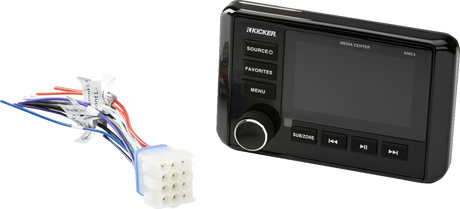 KICKER 51KMC4 Car Audio Source Unit with Bluetooth, Weather Band, and Customizable EQ for Jeep Wrangler, Ford F-150, Chevrolet Silverado, Toyota Tacoma, and Honda Ridgeline