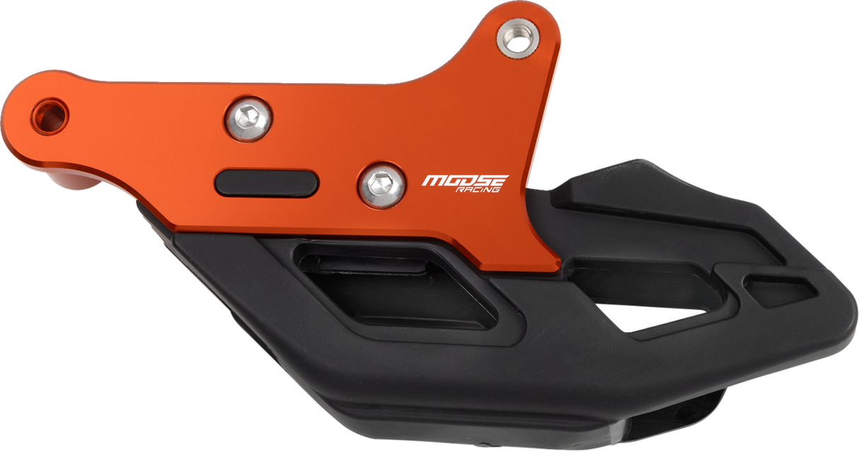 MOOSE OFFROAD Chain Guide for KTM and Husqvarna G32-5303BO – Orange, Heavy-Duty Aluminum and TPU Construction