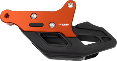 MOOSE OFFROAD Chain Guide for KTM and Husqvarna G32-5303BO – Orange, Heavy-Duty Aluminum and TPU Construction