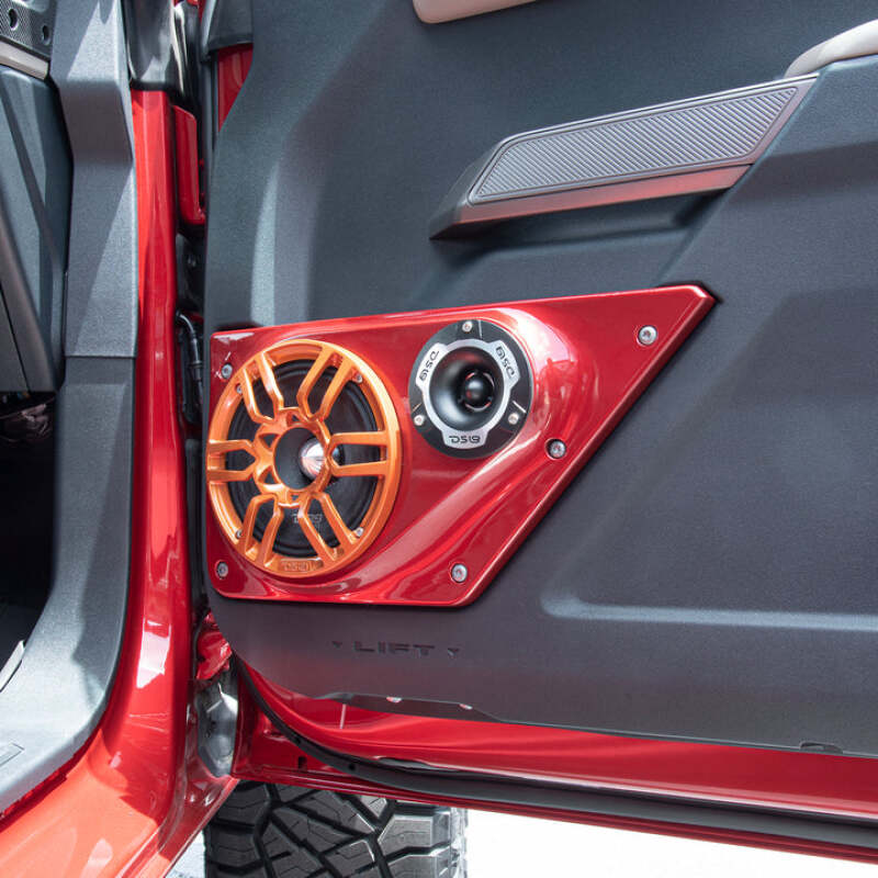 DS18 BRO-FD-LR Front Door Panels for Ford Bronco 2021-2025 - Fits Most 6.5-inch Speakers and 3.8-inch Tweeters
