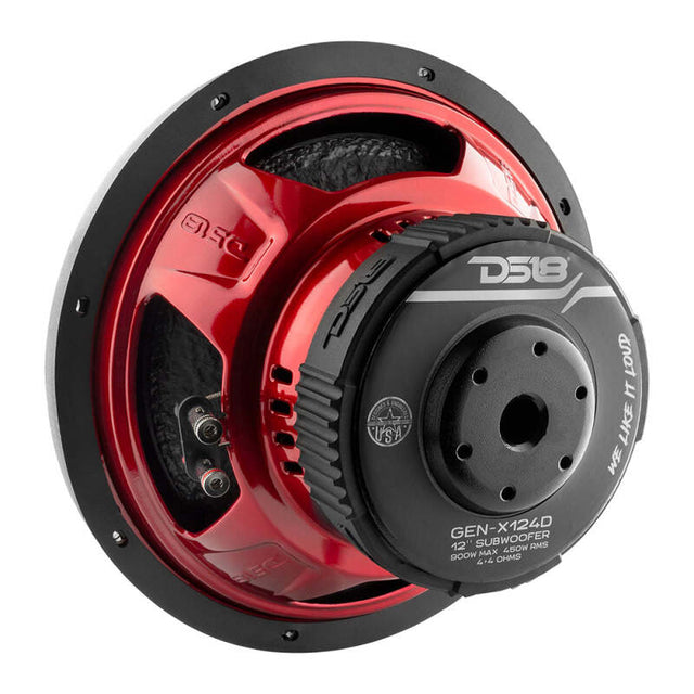 DS18 GEN-X124D 12-Inch 450W RMS Dual Voice Coil Subwoofer for Car Audio Systems