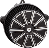 ARLEN NESS Big Sucker™ Stage 1 Air Cleaner Kit with Cover - 10 Gauge - Black with Machined Accents 600-307