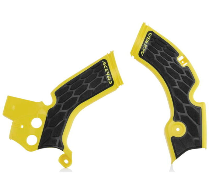 Acerbis X-Grip Frame Guards for Suzuki RMZ250 (2015-2018) – Yellow/Black
