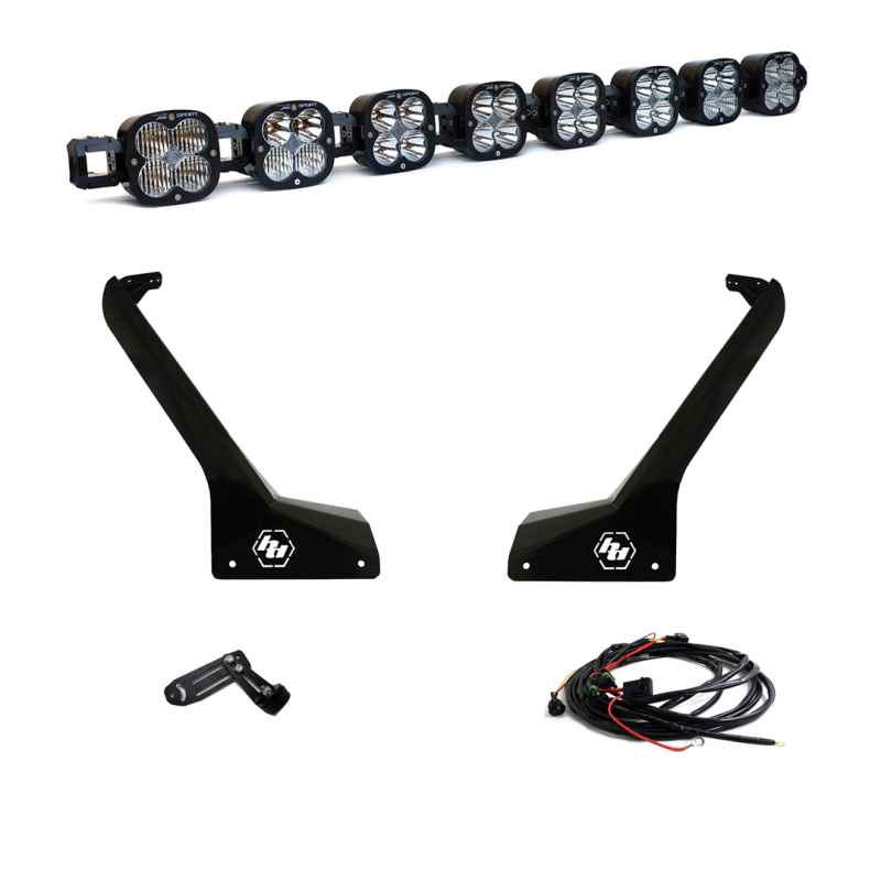 Baja Designs Jeep JL/JT Roof Bar LED Light Kit 8 XL Linkable – Off-Road LED Lighting Solution