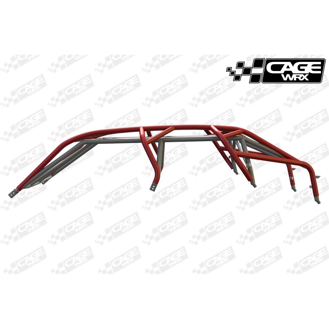 Polaris RZR Turbo R 4 Raw Assembled Baja Spec Cage with Roof | CageWRX