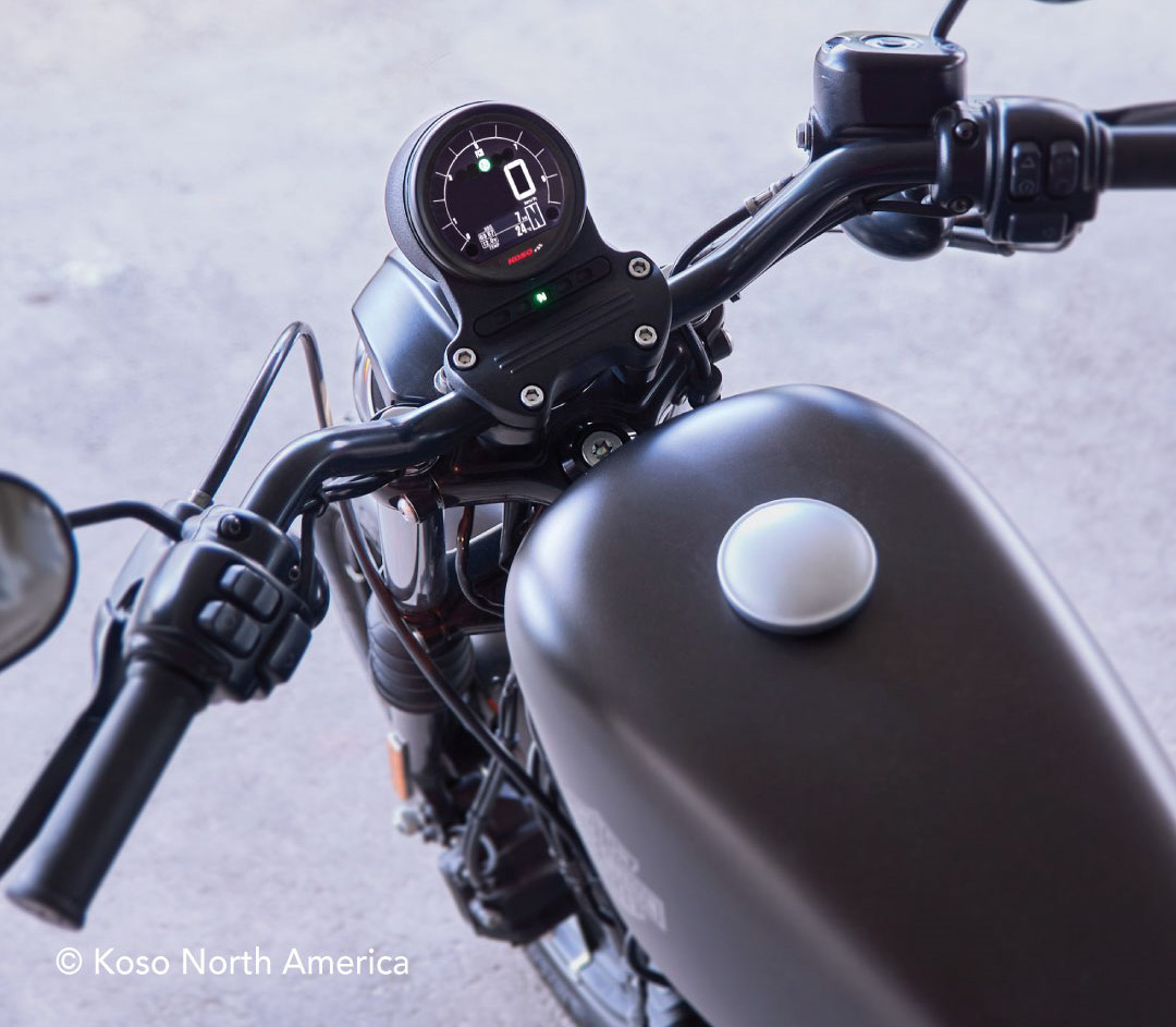 KOSO DL-04HD Digital Multifunction Gauge for Harley-Davidson XL883L, FXD Dyna Super Glide, FXDB Dyna Street Bob (2004-2010)