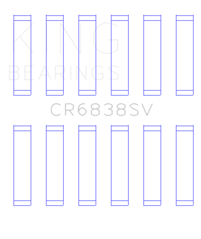 King Engine Bearings Ford 276DT/D17TED4/AJD 2.7L V6 (Size +0.10) Rod Bearing Set