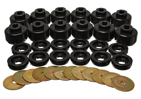 Energy Suspension Body Mount Set - Black for GMC Yukon XL 1500, Cadillac Escalade, Chevrolet Suburban 1500