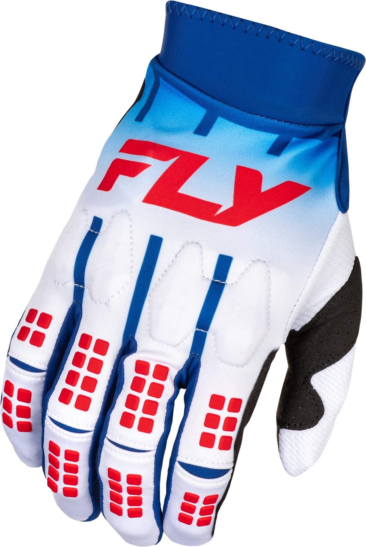 Fly Racing Evolution DST Gloves for Motorcycle, Red/White/Blue, Small - Premium Protective Race Glove