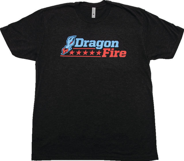 DragonFire Racing DFR Logo Tee Blue/Red Small - Powersports T-Shirt