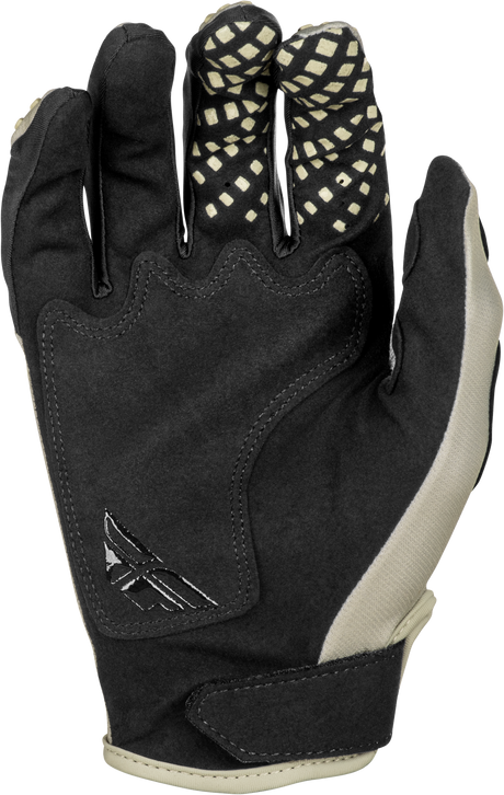 Fly Racing Kinetic Sym Gloves Light Grey/Red/Black for Motorcycle and ATV Riders