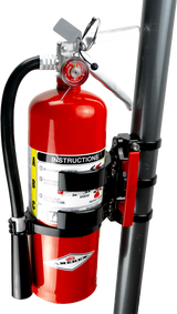 AXIA MODFM5-BK Quick Release Fire Mount for 5lb Amerex Fire Extinguisher - Universal Fit for UTVs with Horizontal Roll Cage Bars