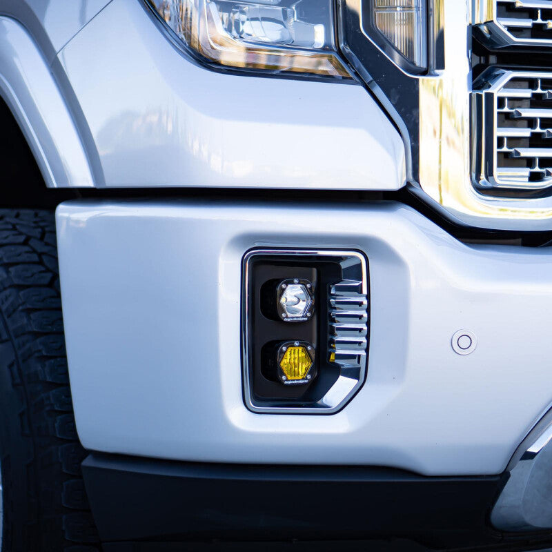 Baja Designs 2020+ GMC Sierra 2500/3500 Fog Pocket Kit – Waterproof and Replaceable Lenses