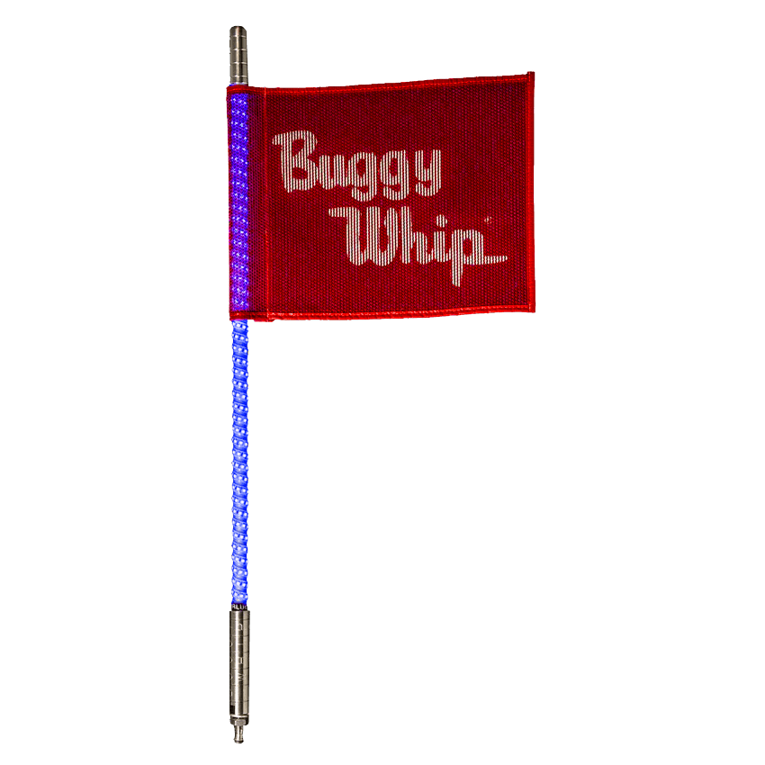 8' LED Whip with Flag | Buggy Whip