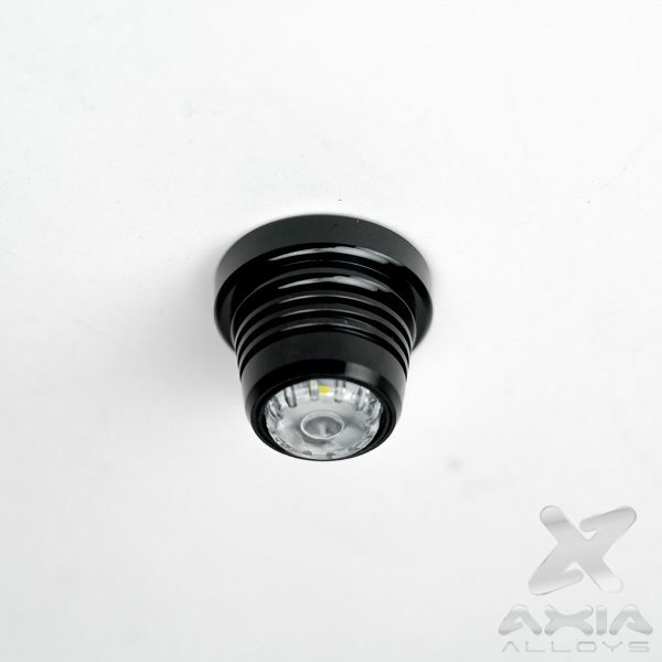 AXIA DLSO-C Stick-On LED Dome Light - USB Rechargeable, Silver for Automotive and Marine Use