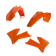 Acerbis 05-07 KTM EXC / 06-07 XC-W Plastic Kit - Orange with Front and Rear Fenders, Side Panels, and Radiator Scoops