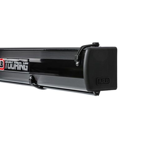ARB Black Edition Aluminum Awning with LED Light Strip – 8.2 ft x 8.2 ft, Black Frame