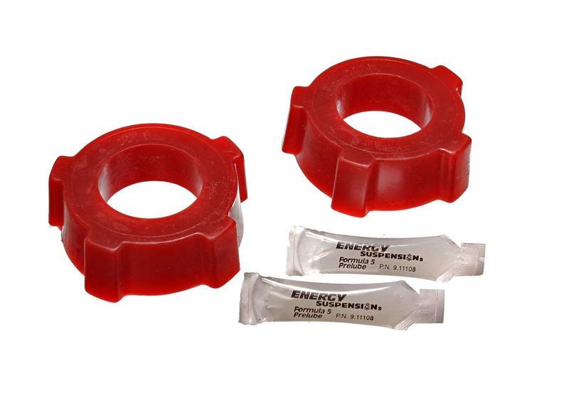 Energy Suspension 15.2109R Rear Spring Plate Bushing Set for 1972-1978 Volkswagen Beetle and Super Beetle, Red Polyurethane