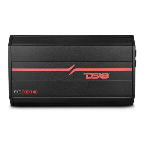 DS18 SXE-3000.4D/BK 4-Channel Class D Amplifier for Car Audio Systems – Fits Most 4-Ohm Vehicles
