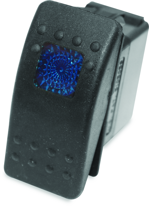 DragonFire Racing Lighted On/Off Rocker Switch with Blue LED Backlight - Part #520981