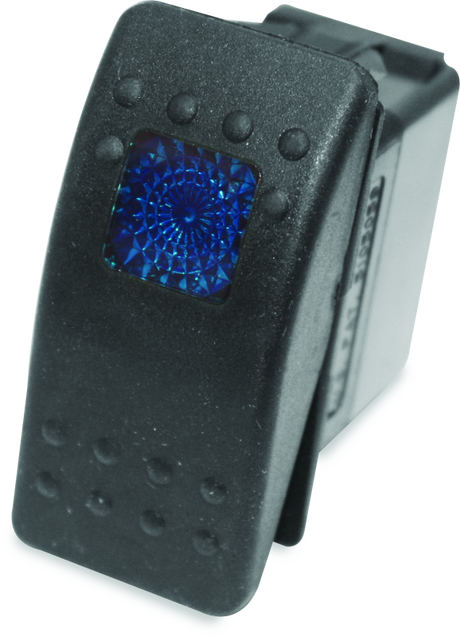 DragonFire Racing Lighted On/Off Rocker Switch with Blue LED Backlight - Part #520981