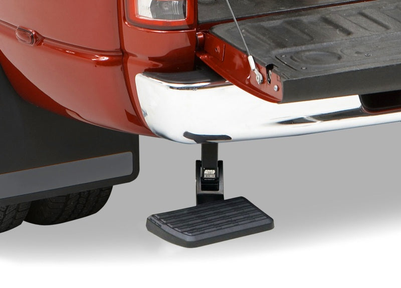 AMP Research BedStep Retractable Rear Bumper Access Step for Dodge Ram 1500 (2002-2008) - Black