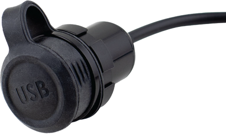 KOSO Dual Port USB Adapter with Type A and C Ports for Motorcycles - Model KW015010