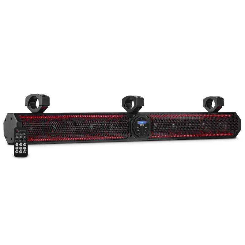 DS18 SB37BTXRGB 37-Inch Marine-Grade Bluetooth Soundbar with RGB Lighting and 200W RMS for Powersports Vehicles