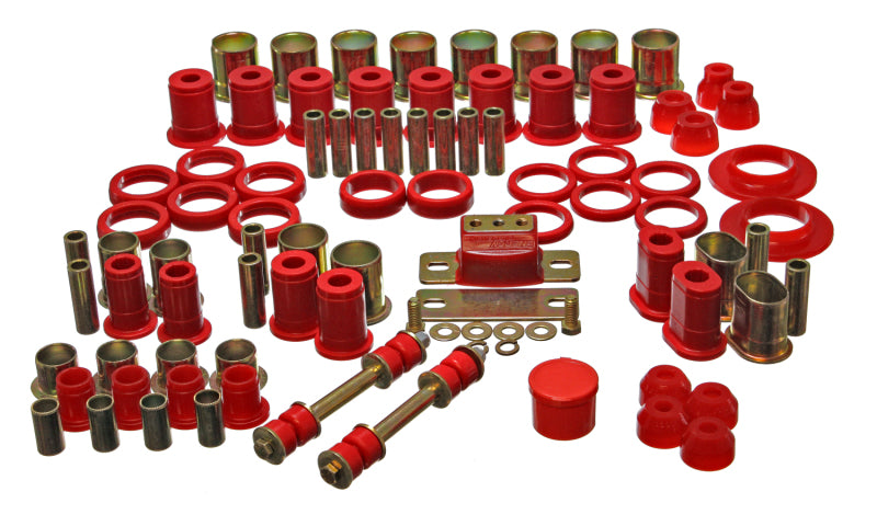 Energy Suspension Hyper-Flex Master Bushing Set for 1969-1973 Pontiac LeMans - Red Polyurethane Performance Upgrade