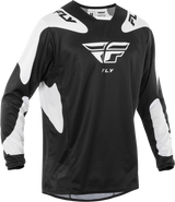 Fly Racing Kinetic Sym Jersey Black/White Small for Motocross & Off-Road Bikes