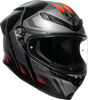 AGV K6 S Karve Matte Black/Gray/Red Helmet - XL | Designed for Sport and Touring Riders