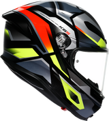 AGV K6 S Erazer Motorcycle Helmet - Black/Red/Yellow Fluo, XL | Fits Sport and Touring Bikes