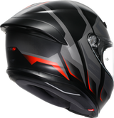 AGV K6 S Helmet - Karve Matte Black/Gray/Red for Motorcycle Riders - 2XL
