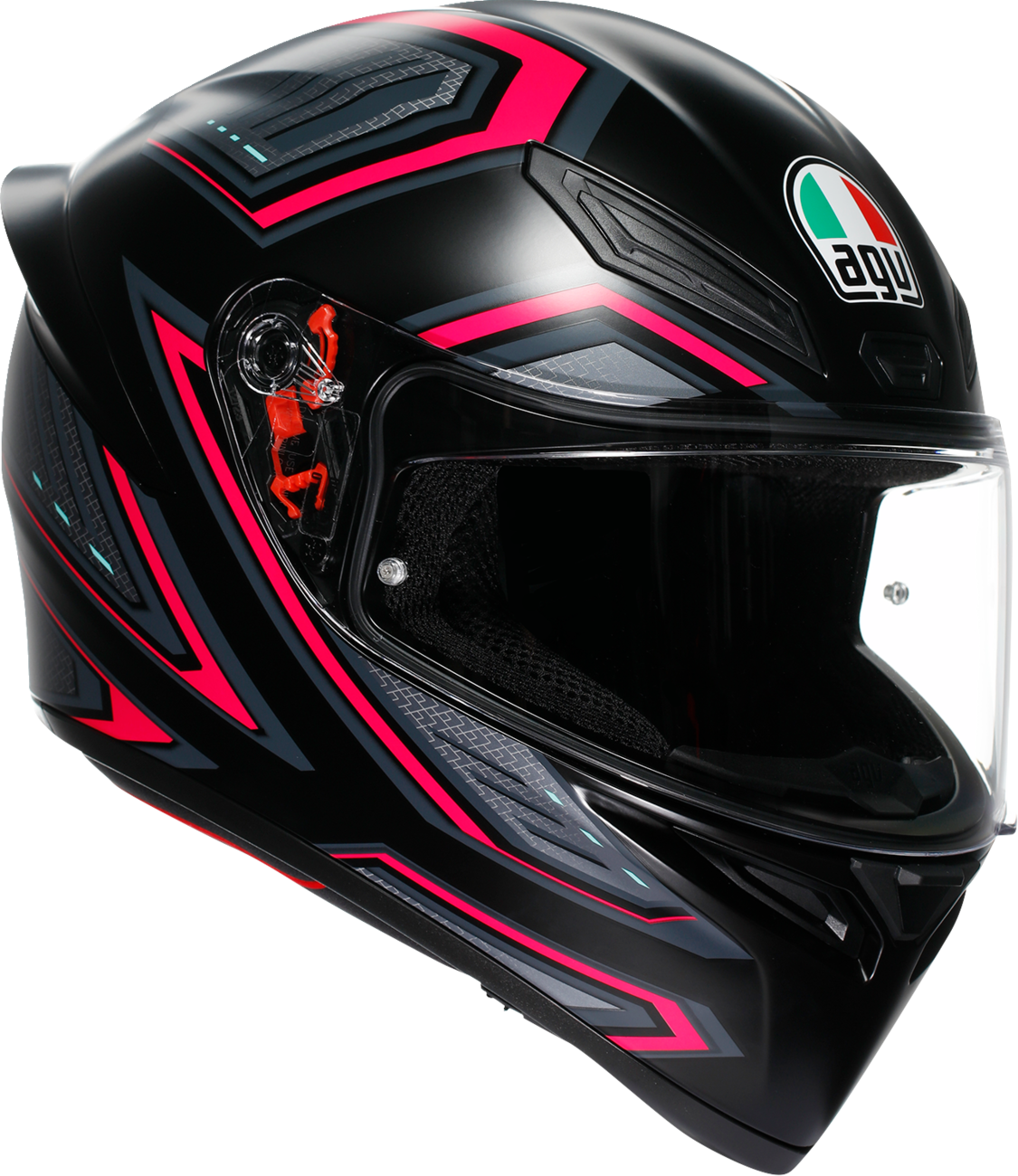 AGV K1 S Helmet - Sling Matte Black/Pink - XL - Motorcycle Helmet for Street and Sport Bikes