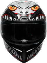 AGV K1 S Helmet Lyzard Matte Black/Gray/Red for Motorcycle and Dirt Bike - Medium