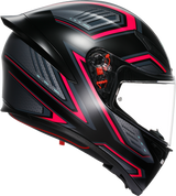 AGV K1 S Helmet - Sling Matte Black/Pink, 2XL, Compatible with Honda CBR600RR, Yamaha YZF-R3, Kawasaki Ninja 400, Suzuki GSX-R600