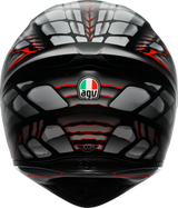 AGV K1 S Lyzard Matte Black/Gray/Red Motorcycle Helmet - Large, Fits Honda, Yamaha, Kawasaki, Suzuki, Ducati, and More